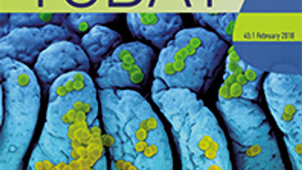 Cover of Microbiology Today, issue of February 2018