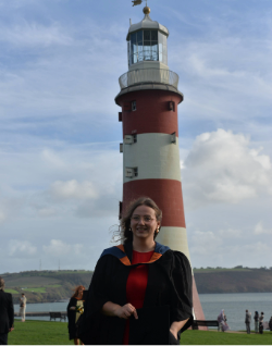 Iga Wieczorek in graduation outfit