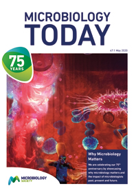 Cover of Microbiology Today, issue of May 2020