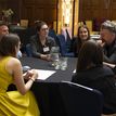 People sitting around a table