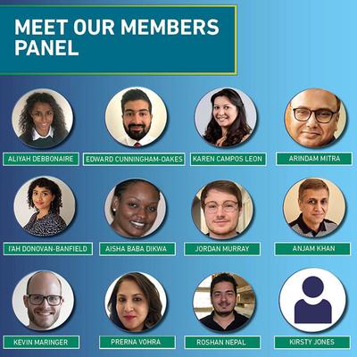 Photos and names of Microbiology Society Members Panel