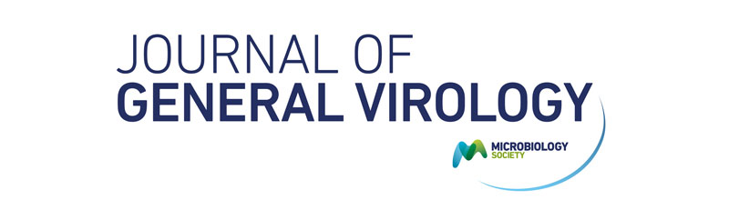 Journal of General Virology journal logo with Microbiology Society logo underneath on the right-hand side