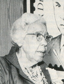 Black and white headshot of Ruth Ella Moore