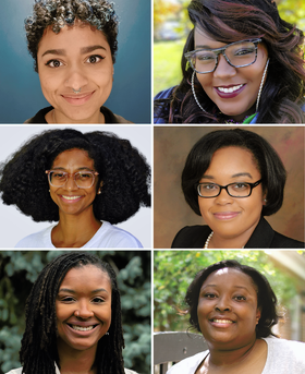 Photo of six members of the Black Microbiologists Association for the 2025 Equality, Diversity and Inclusion Prize Award.