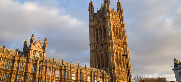 The Houses of Parliament.