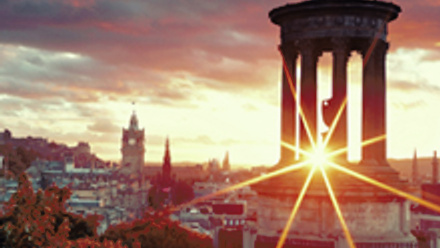 Dugald Stewart Monument in Edinburgh, Scotland