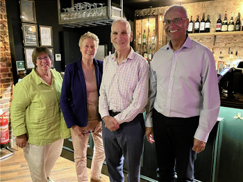 •	Former Presidents of the Society Judith Armitage, Hilary Lappin-Scott, Robin Weiss and Gurdyal Besra