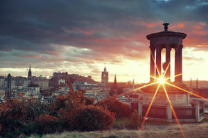 Edinburgh at sunset