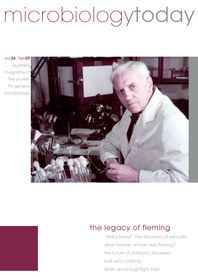 Cover of Microbiology Today, issue of February 2009