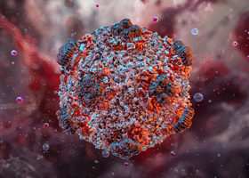 Hantavirus 3D viral structure ©iStock/quantic69