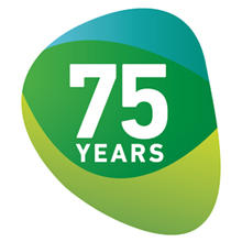 75 Years Microbiology Society logo