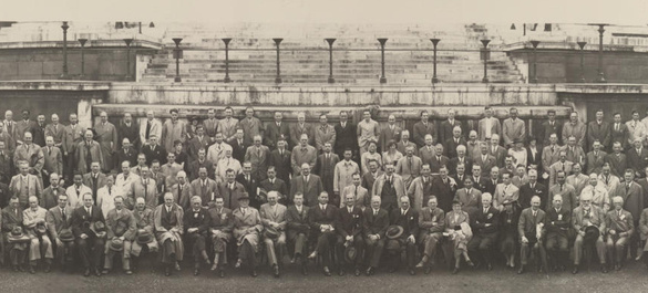 Group photo of delegates attending the Second International Congress of Microbiology held from 25 July – 1 August 1936 at University College London, U