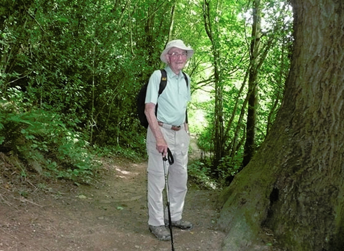 Derek enjoyed walking during his retirement. Credit: Rachel Smith.