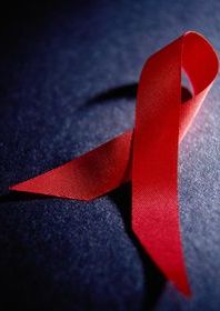 Red ribbon representing HIV/AIDS awareness