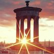 Dugald Stewart Monument in Edinburgh, Scotland