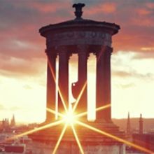 Dugald Stewart Monument in Edinburgh, Scotland