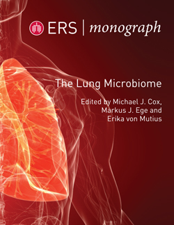 Book cover of 'The Lung Microbiome' by Michael Cox, Markus Ege and Erika von Mutius