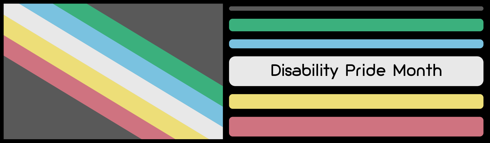 Disability Pride Month banner