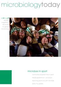 Cover of Microbiology Today, issue of August 2009