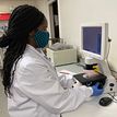 Fawziye Tarhini in a lab.