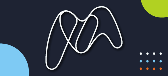 Navy blue banner with multi-colour circular shapes and the Microbiology Society logo in the centre.